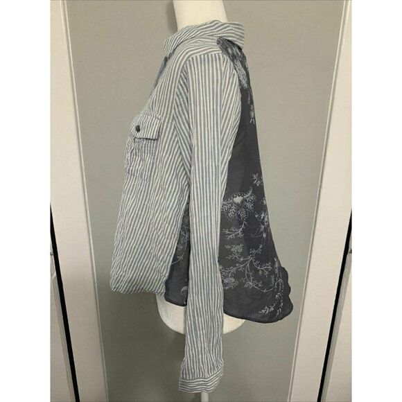 Free People Striped Floral Long sleeve top - Picture 3 of 7